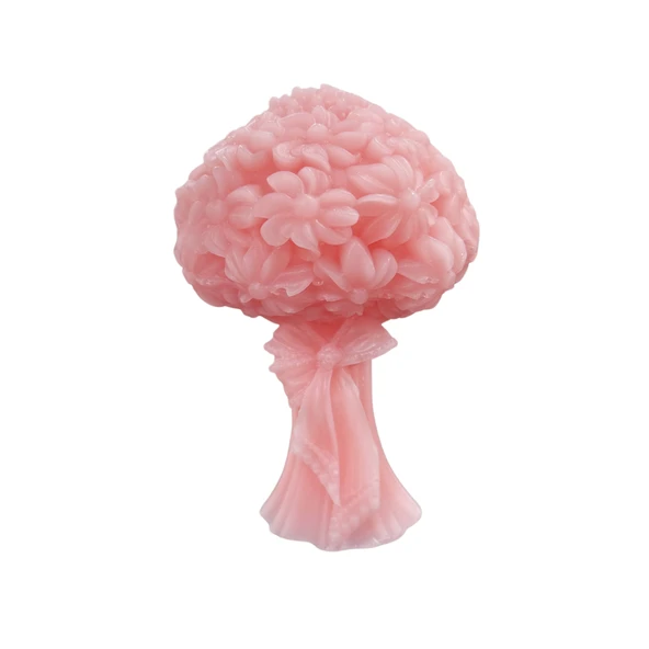 Silikon 3D Kurdeleli Çiçek Buketi Mum Kalıbı - Resim 3