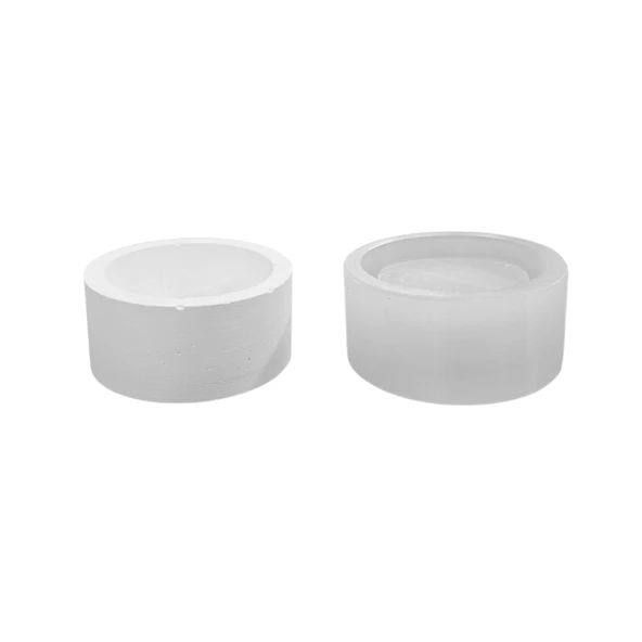 Silikon 3D Yuvarlak Taş Tozu Saksı ve Mumluk Kalıbı ürün görseli 1