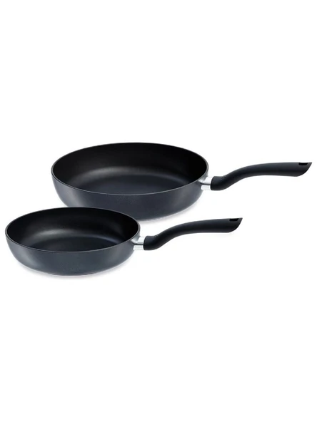 Fissler Derin Tava Seti Granit Kaplama 24 cm ve 28 cm Siyah Renk 2 Parça ürün görseli 1