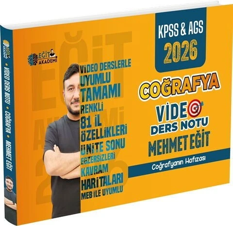 2026 MEB AGS KPSS Mehmet Eğit Coğrafya Video Ders Notları Eğit Akademi ürün görseli 1