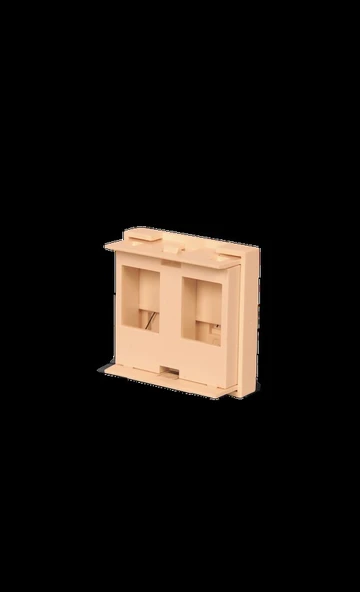 Netlınk 45x45 Face Plate 2 Port ürün görseli 1