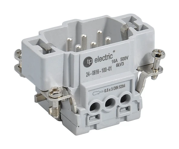TP Electric 24-0616-100-01 Vidalı Bağlantı 6x16A Fiş Çekirdek (1-6) ürün görseli 1