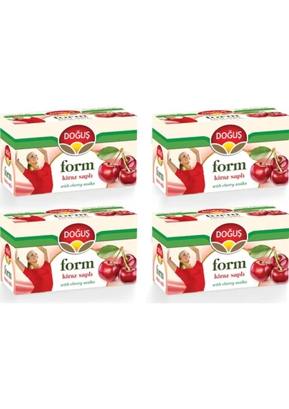 Doğuş Kiraz Saplı Form Bitki Çayı 20'li x 4 Paket ürün görseli 1