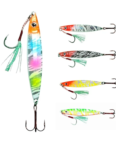 Sardin 60gr - 86mm - 5 Adet Jig Set- Levrek, Palamut, Lüfer, Çinekop, Turna Için En Iyi Jig Yemi ürün görseli 1