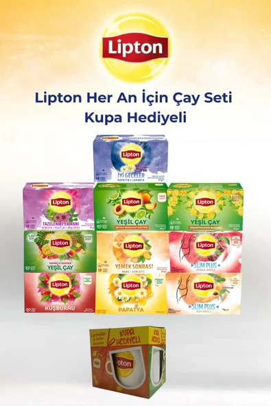 Lipton Her An İçin Karışık Çay Seti + Hediye Kupa ürün görseli 1
