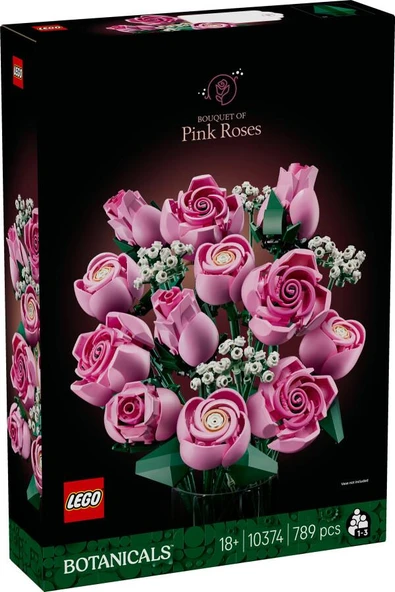 LEGO Botanicals 10374 Bouquet of Pink Roses ürün görseli 1