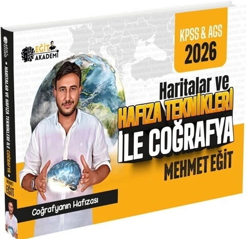 2026 MEB AGS KPSS Mehmet Eğit Haritalar ve Hafıza Teknikleriyle Coğrafya Eğit Akademi ürün görseli 1