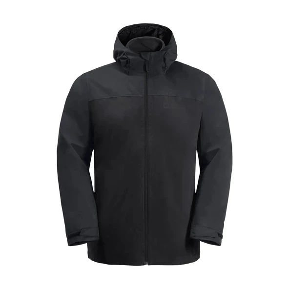 Jack Wolfskin Taubenberg 3IN1 Jacket Mont Siyah ürün görseli 1