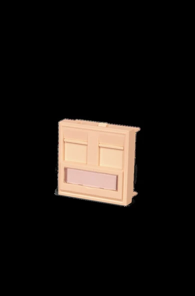 Netlınk 45x45 Face Plate 2 Port - Resim 2