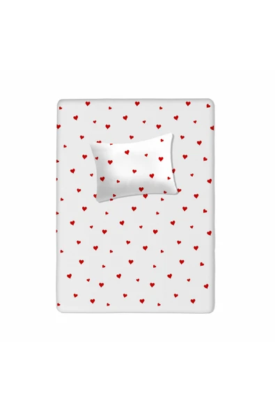 %100 Pamuklu Bebek Aparalı Çarşaf 115x150 + Bebek Yastık Kılıfı 35x45 ürün görseli 1