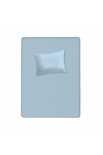 %100 Pamuklu Bebek Aparalı Çarşaf 115x150 + Bebek Yastık Kılıfı 35x45 ürün görseli 1