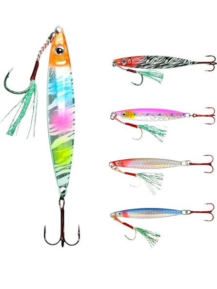 5 Adet 22gr Jig Set- Levrek, Palamut, Lüfer, Çinekop, Turna Için En Iyi Jig Yemi ürün görseli 1