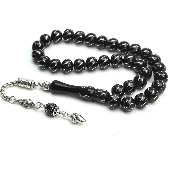 BlackCraft Oltu Taşı Gece Sükûtu Siyah Tespih ürün görseli 1