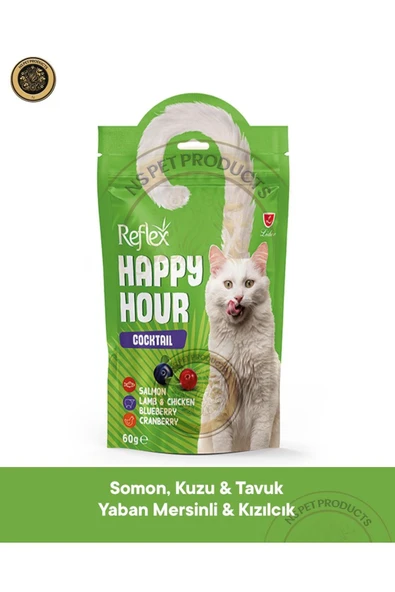 Reflex Plus Happy Hour Kokteyl Kedi Ödül Maması 2 x 60GR ürün görseli 1