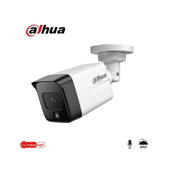 DAHUA IPC-HFW1230TC1-SA-0360B 2MP 3.6MM 30MT H265+ SESLİ  IP 67 IR BULLET IP KAMERA ürün görseli 1