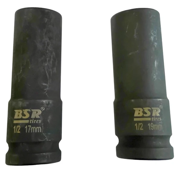 Bsr 17 Ve 19mm Uzun Darbeli Lokma 1/2 Inch, 2 Adet ürün görseli 1