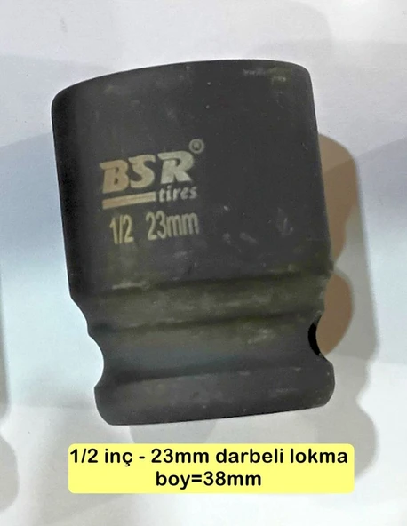 Darbeli Lokma 1/2" -23mm Boy 38mm, 1 Adet ürün görseli 1