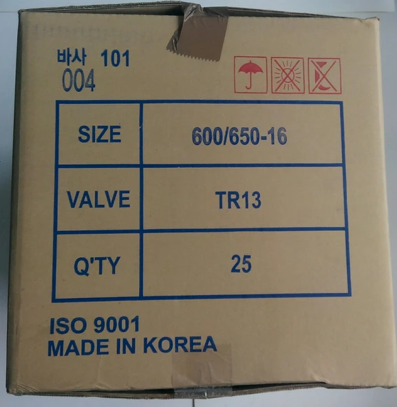 600-650-16 Tr13 İç Lastik Bsr Q1 1Koli 25Ad ürün görseli 1