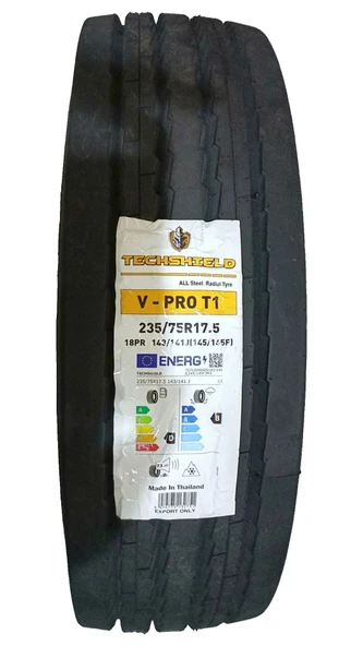 235/75 R17.5 143j 18pr Vpro T1 Düz M+s Techshıeld, 2025 Tayland Üretim ürün görseli 1
