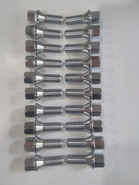 Bijon Takımı Krom Kaplı M14 x 1.25 AA=17 MM Diş:28MM  20 Adet ürün görseli 1
