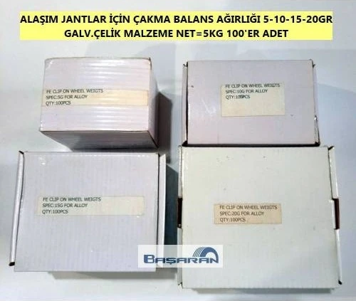 Alaşım Janta Çakmabalans Kurşun Galvanizçelik 5-10-15-20gr - 100 Ad ürün görseli 1