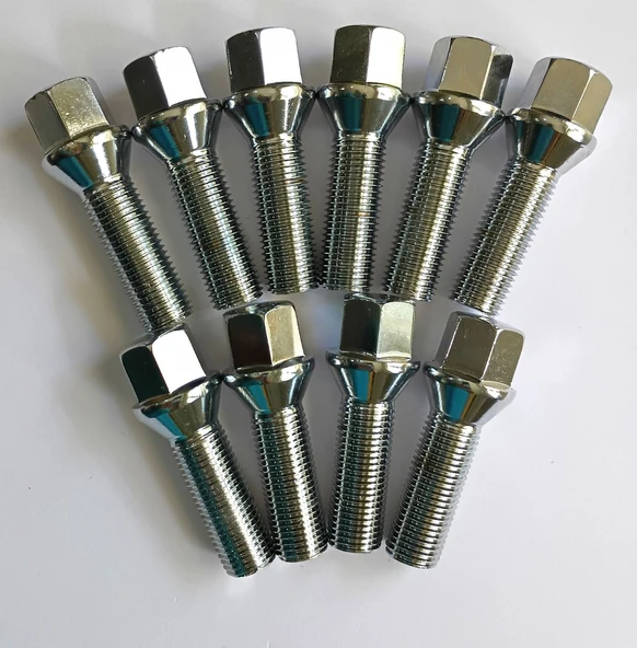Bijon Takımı Krom Kaplı M14x1.5 - Aa 17mm Diş/boy 36/62 Mm, 10 Ad ürün görseli 1