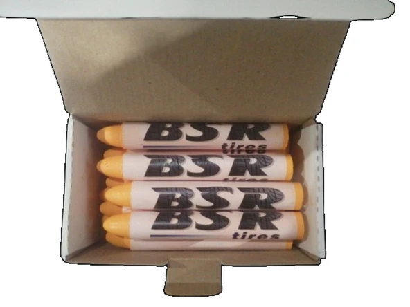 Lastik Kauçuk Tebeşiri Meksika Sarı Renk, 12ad/pk ürün görseli 1