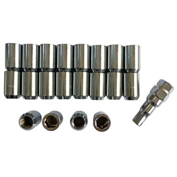 Allen Başlı Bijon Somunu M14x1.5 Diş 32mm Krom Kaplama, 20 Adet ürün görseli 1