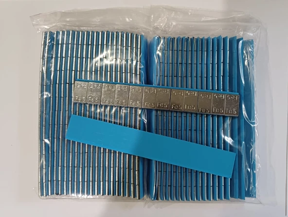 Yapıştırma Balans Kurşunu, Mavi Geniş Bantlı, 40 Adet, Net 2.4kg ürün görseli 1