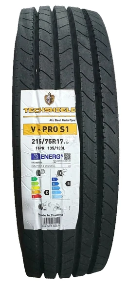 215/75 R17.5 135l 16pr Vpro S1 Düz M+s Techshıeld, 2025 Tayland Üretim ürün görseli 1