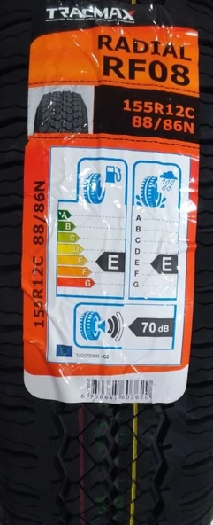 Tracmax 155 R12C 88N Radial Fr08 Yaz Lastiği 2020 2020 ürün görseli 1