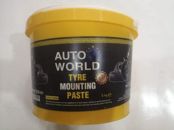 Auto World Lastik Montaj Kremi 5kg Sarı Krem ürün görseli 1