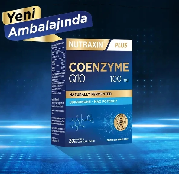 Nutraxin Koenzim Q10 100 Mg Takviye Edici Gıda 30 Yumuşak Kapsül - Coenzym, Coq10 ürün görseli 1