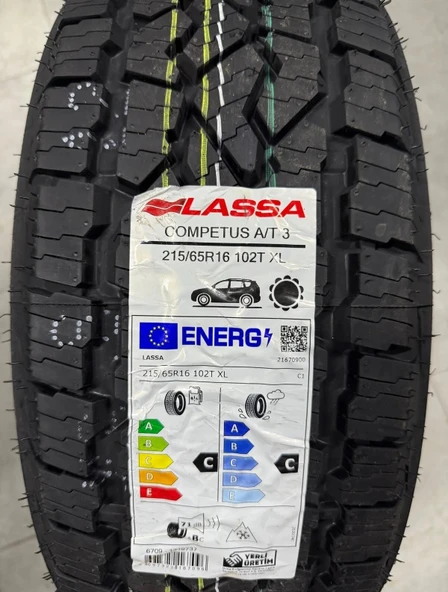 LASSA / 215/65R16 (COMPETUS A/T3) 2025 YAZLIK DUSTER LASTİĞİ ürün görseli 1