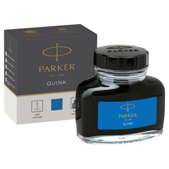 Parker Quink Şişe Mürekkep Yıkanabilir Mavi ürün görseli 1