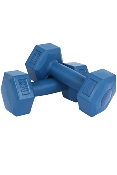 Busso Cmt-10 1kg Plastik Dambıl Set-Mavi ürün görseli 1