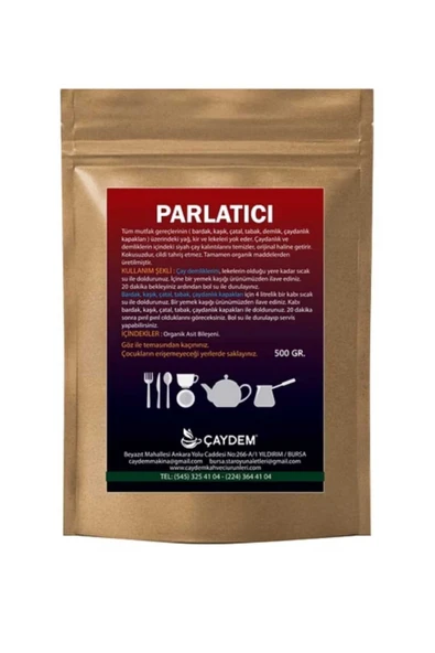 OSMANLI ÇAY KAZANLARI Organik Parlatıcı | Çaydanlık, Demlik, Bardak Parlatma & Organik Mutfak Temizliği 1000 Gr ürün görseli 1