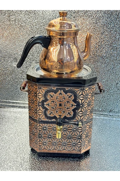 EMSALSAN Osmanlı Jelli Semaver Demlik Dahil ürün görseli 1