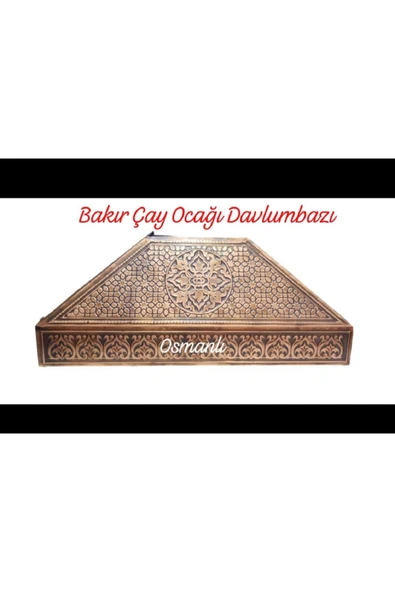 OSMANLI ÇAY KAZANLARI Osmanlı 90 cm Çay kazanı  Davlumbazı  Bakır davlumbaz ürün görseli 1