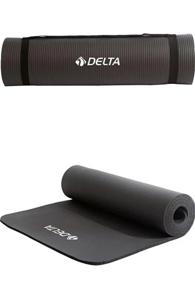 Delta Pilates Minderi Yoga Matı 10mm Siyah TNF 516 ürün görseli 1