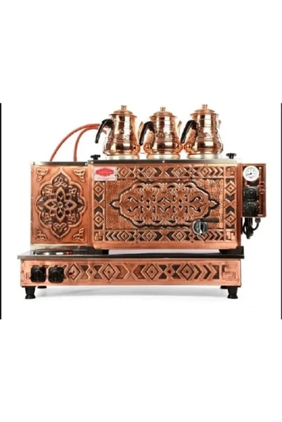 OSMANLI Doğalgaz Ve Elektrikli Tiryaki Marka 3 Demlikli Çay Kazanı Full Otomotik Çay Ocağı Kazanı ürün görseli 1