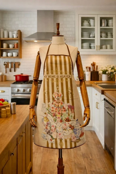 Dijital Baskılı Su Sıvı Geçirmez Leke Tutmaz Mutfak Önlüğü Heaven ürün görseli 1