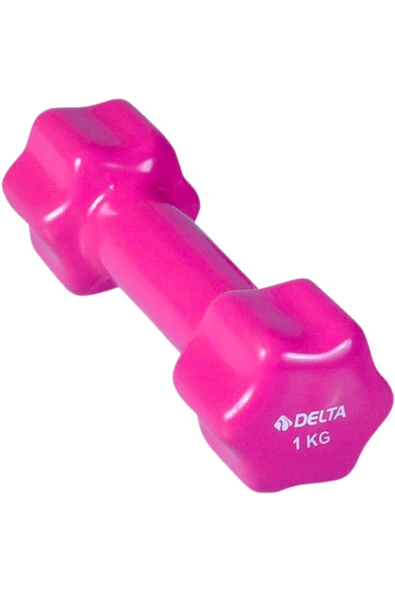Delta 1 Kg Pvc  Dambıl Ağırlık Pembe ürün görseli 1