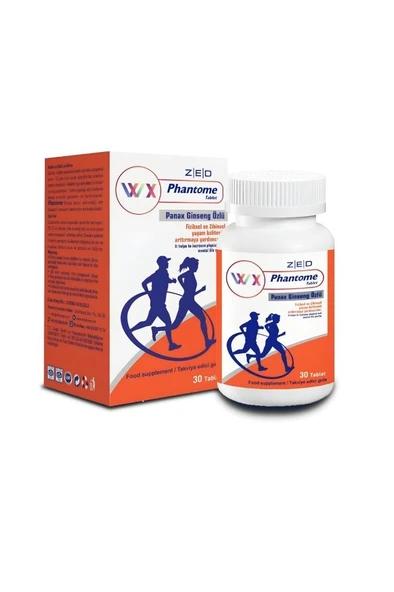 phantome Panax Ginseng Özlü Ester Vitamin C Çinko 30 Tablet Multivitamin ürün görseli 1