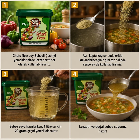 Sebzeli Çeşni 1000 gr Vegetable Seasoning - Resim 3