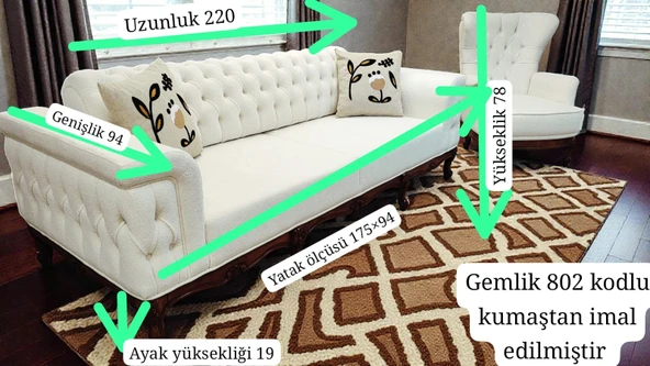 Pera Koltuk Takımı - Resim 5