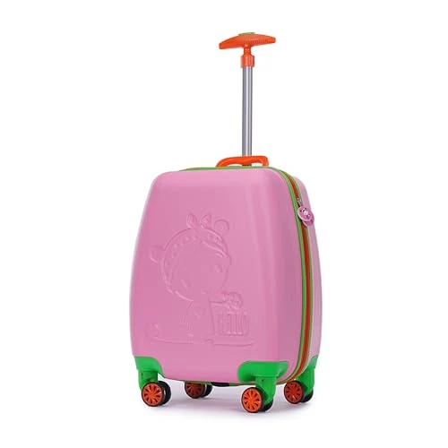 Gezgin Çocuk - Desenli Seyahat Valizi - Pembe ürün görseli 1