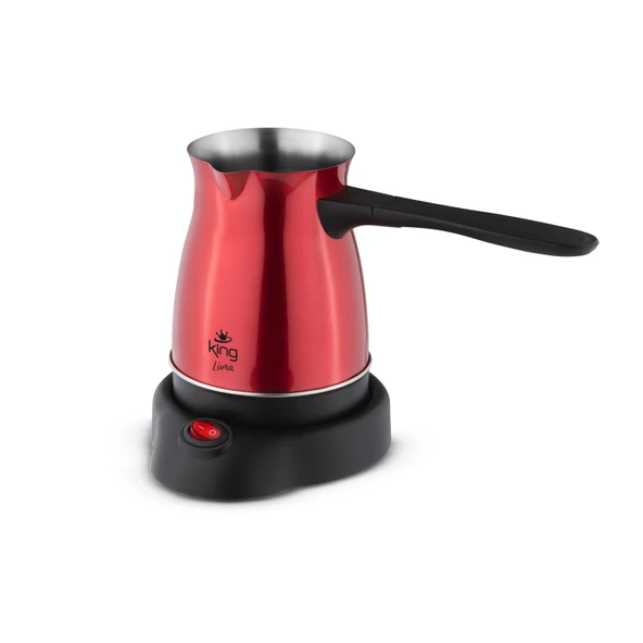 KİNG K3104 LİVRA TÜRK KAHVESİ MAKİNESİ KIRMIZI ürün görseli 1