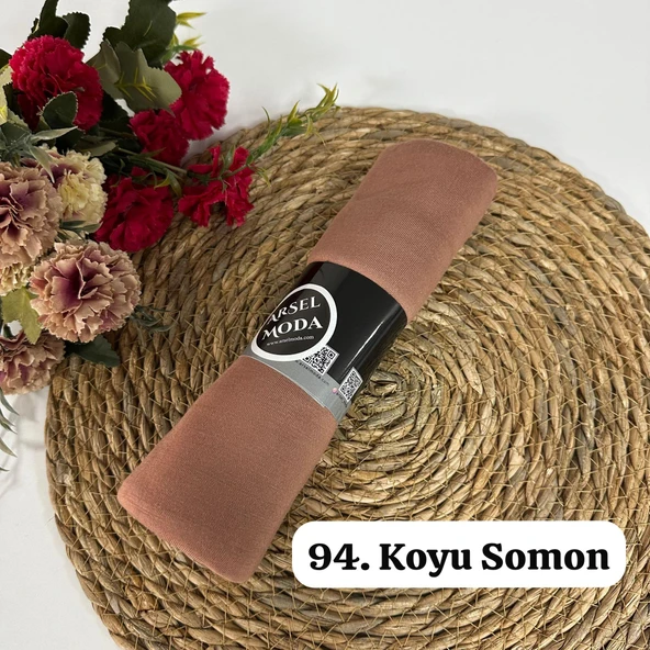 ArSel Moda Penye Şal Koyu Somon LPSA94 ürün görseli 1