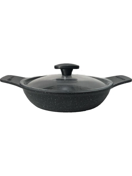 Thermoad 20 cm Yanmaz Yapışmaz Kapaklı Sahan/ Gri ürün görseli 1